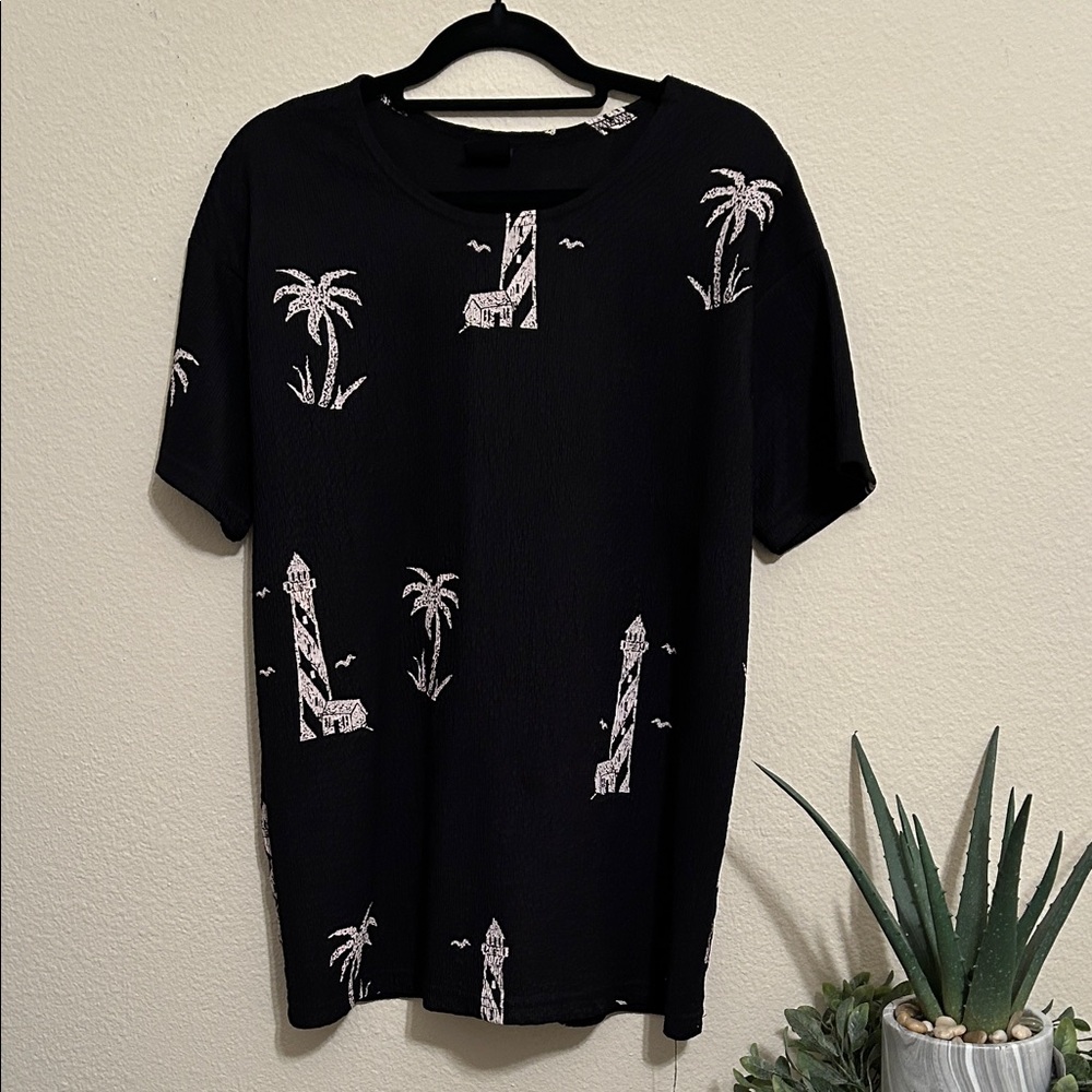 Black Graphic Women’s Top
